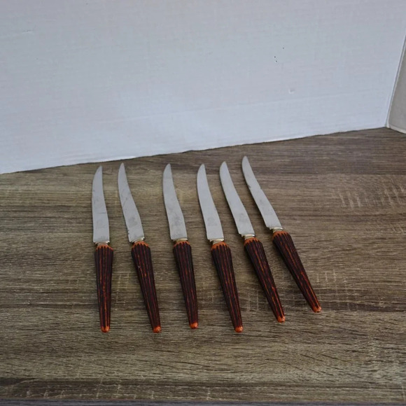 Vintage  Antler Looking Knives - Picture 3 of 7